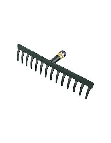 Rastrello Giardino Stampato 16 Denti 40 cm Senza Manico