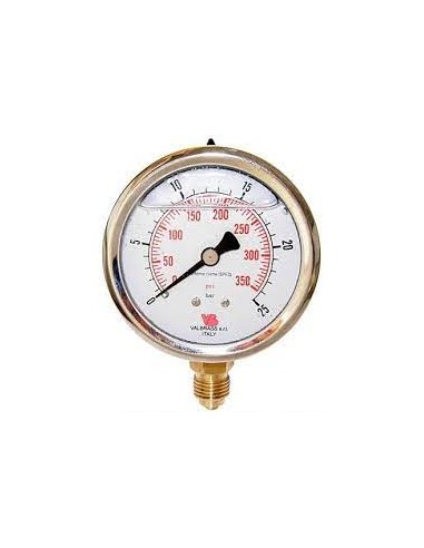 Manometro Glicerina 0-25 BAR d.6,3 1/4