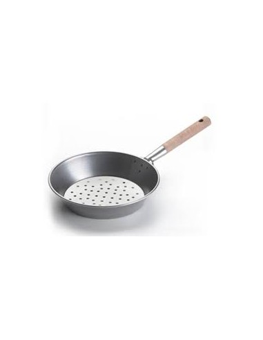 Padella Castagne Manico Legno cm 27-6826