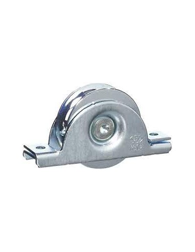 Ruota con Supporto Gola "U" 80mm