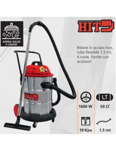 Bidone Aspiratutto HIT Inox...