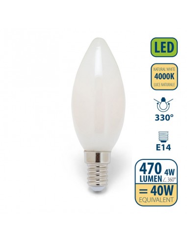 Lampadina VELAMP Oliva a Led E 14  4...