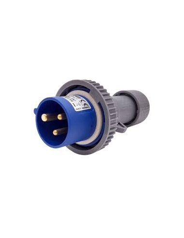Spina CEE Blu 16A 2P+T 220-250V IP67