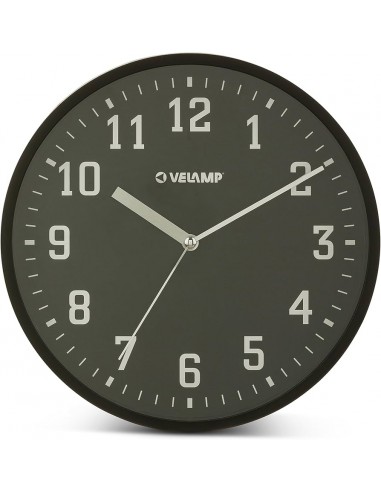 Orologio a Muro Nero VELAMP d. 30 cm