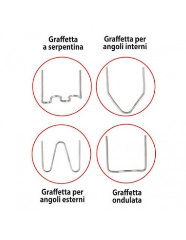 Assortimento 200 Graffette Miste per...