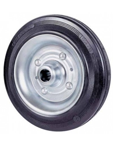 Ruota Gomma Nera d.100x30