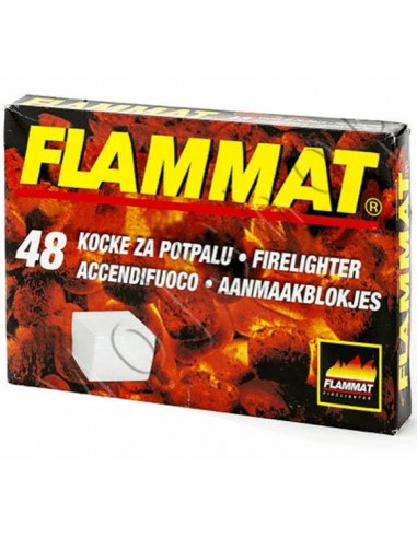 Accendifuoco FLAMMAT Bianco 48 Cubetti
