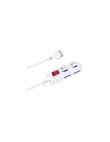 Multipresa 4 Biprese+2 Schuko con...